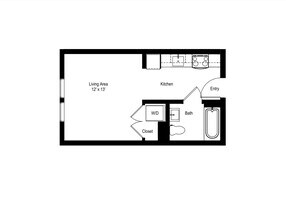 Studio A 301 floor plan